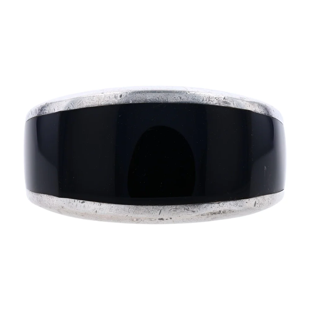 Sterling Silver Onyx Band Ring