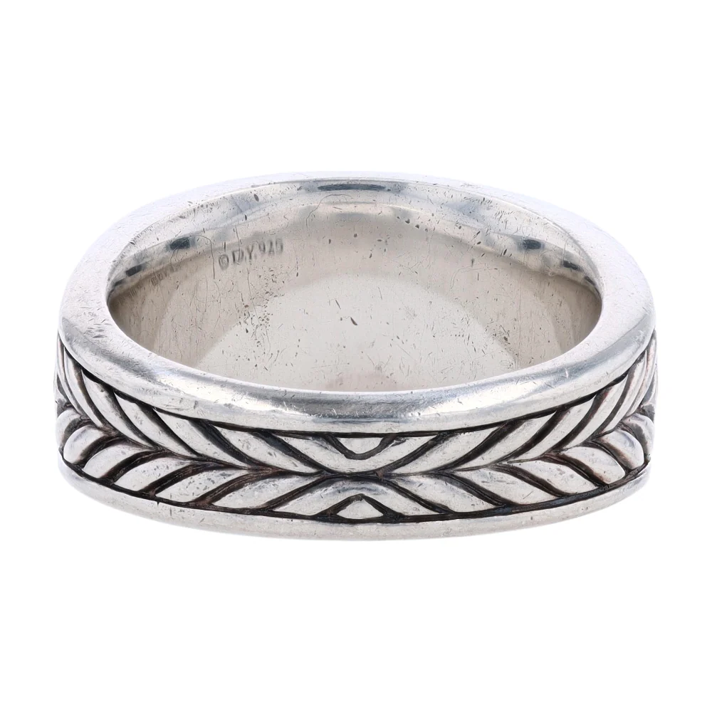 Sterling Silver Onyx Band Ring - Image 3