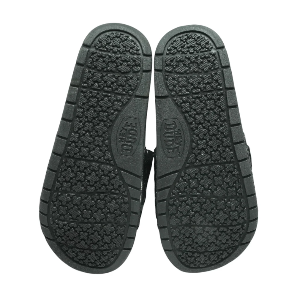 Black Sport Slide Sandals - Image 3