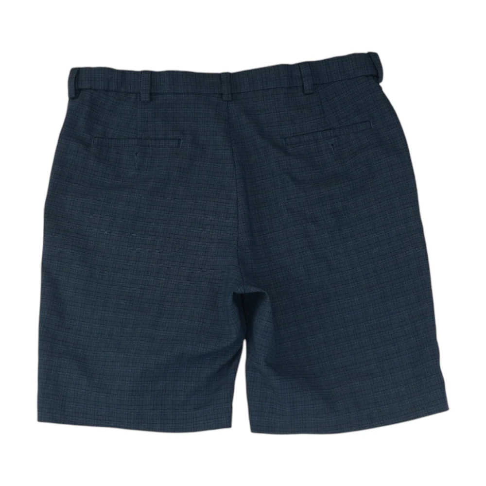 Blue Plaid Chino Shorts - Image 2