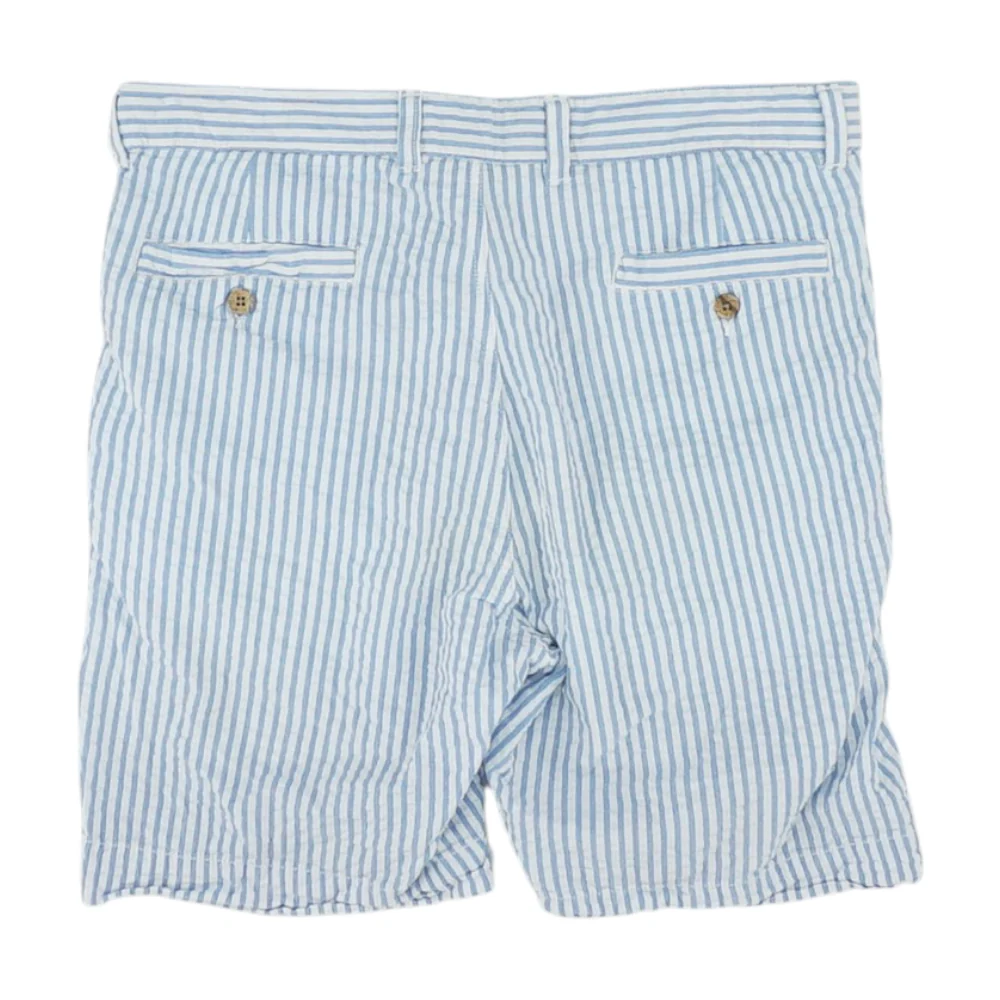 Blue Striped Chino Shorts - Image 2