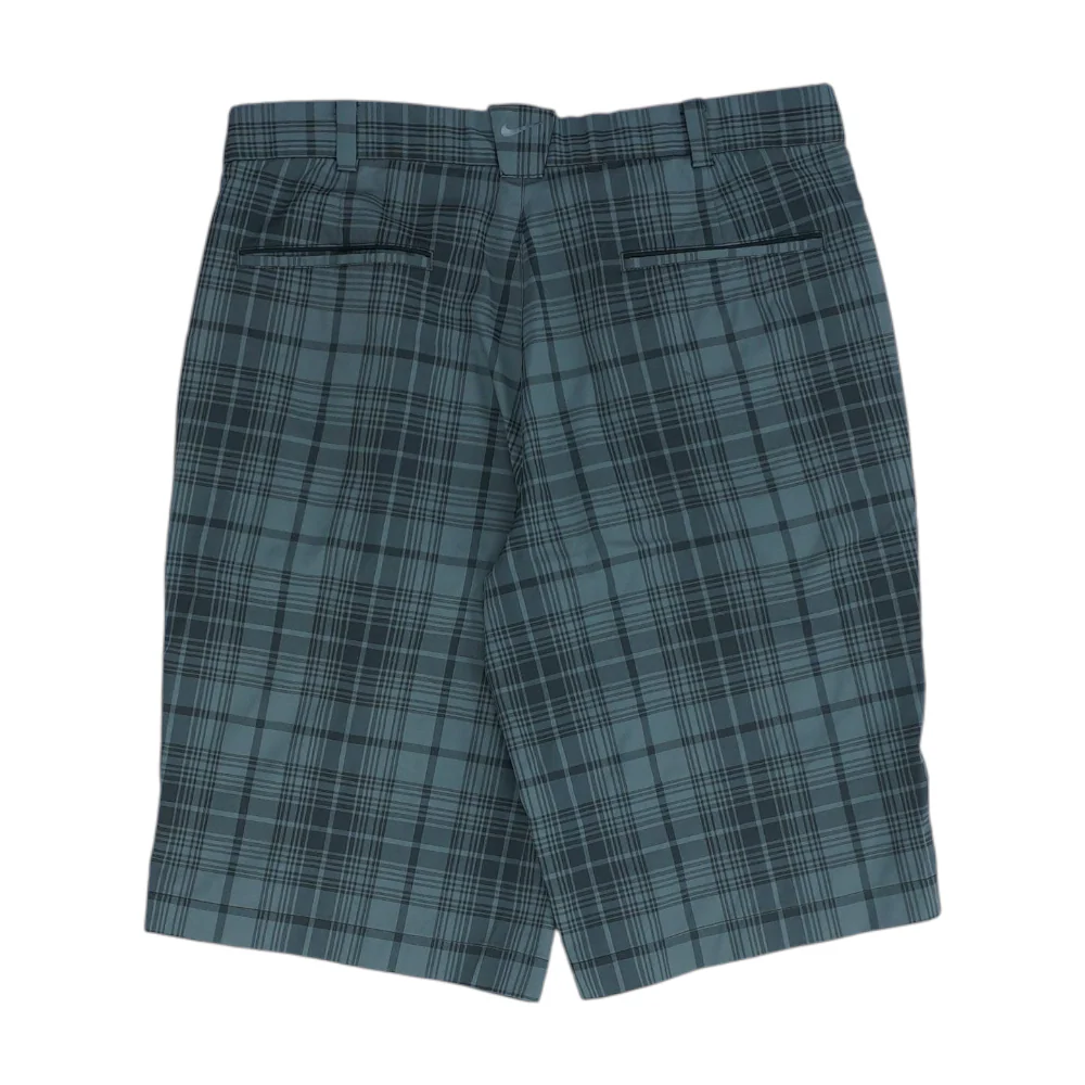 Gray Plaid Chino Shorts - Image 2