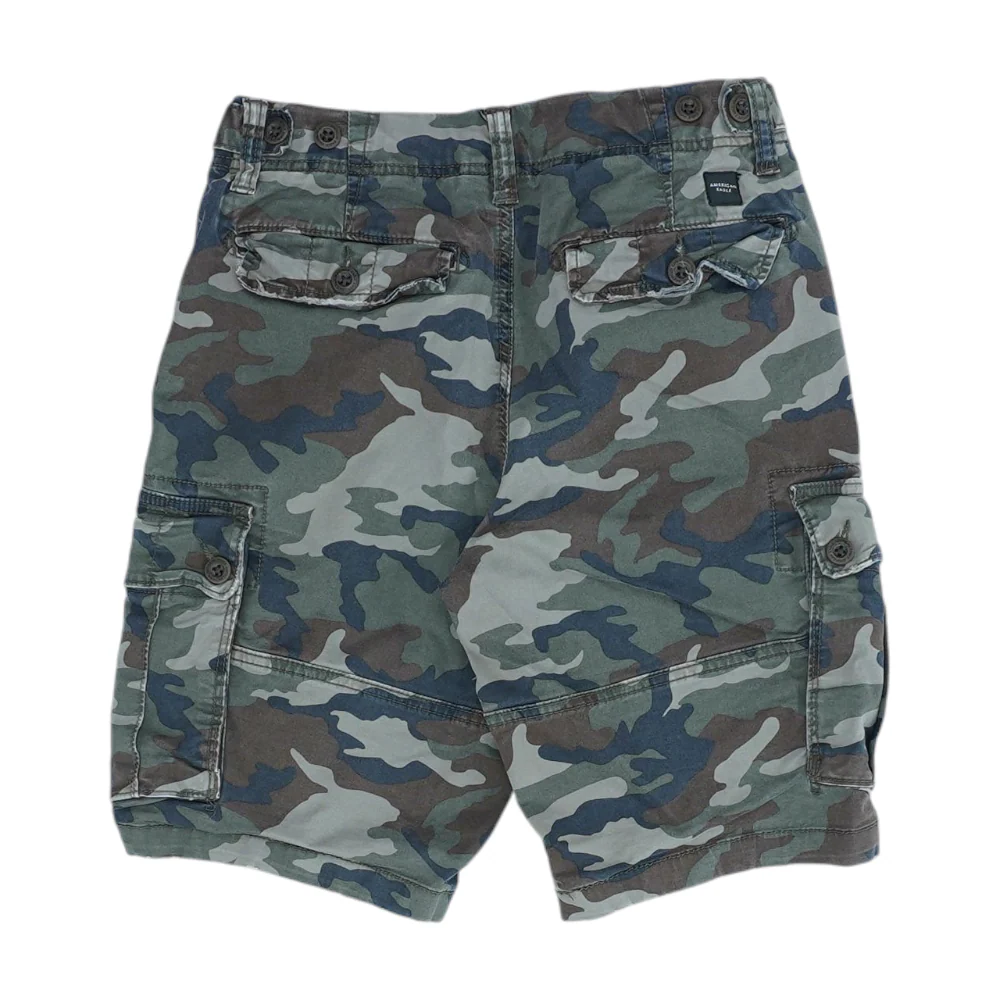 Green Camo 5-Pocket Shorts - Image 2
