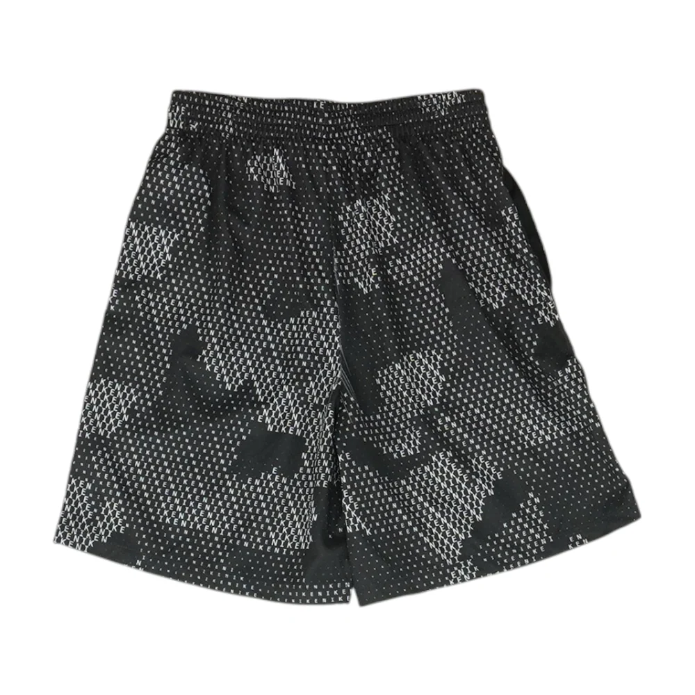 Black Graphic Active Shorts - Image 2