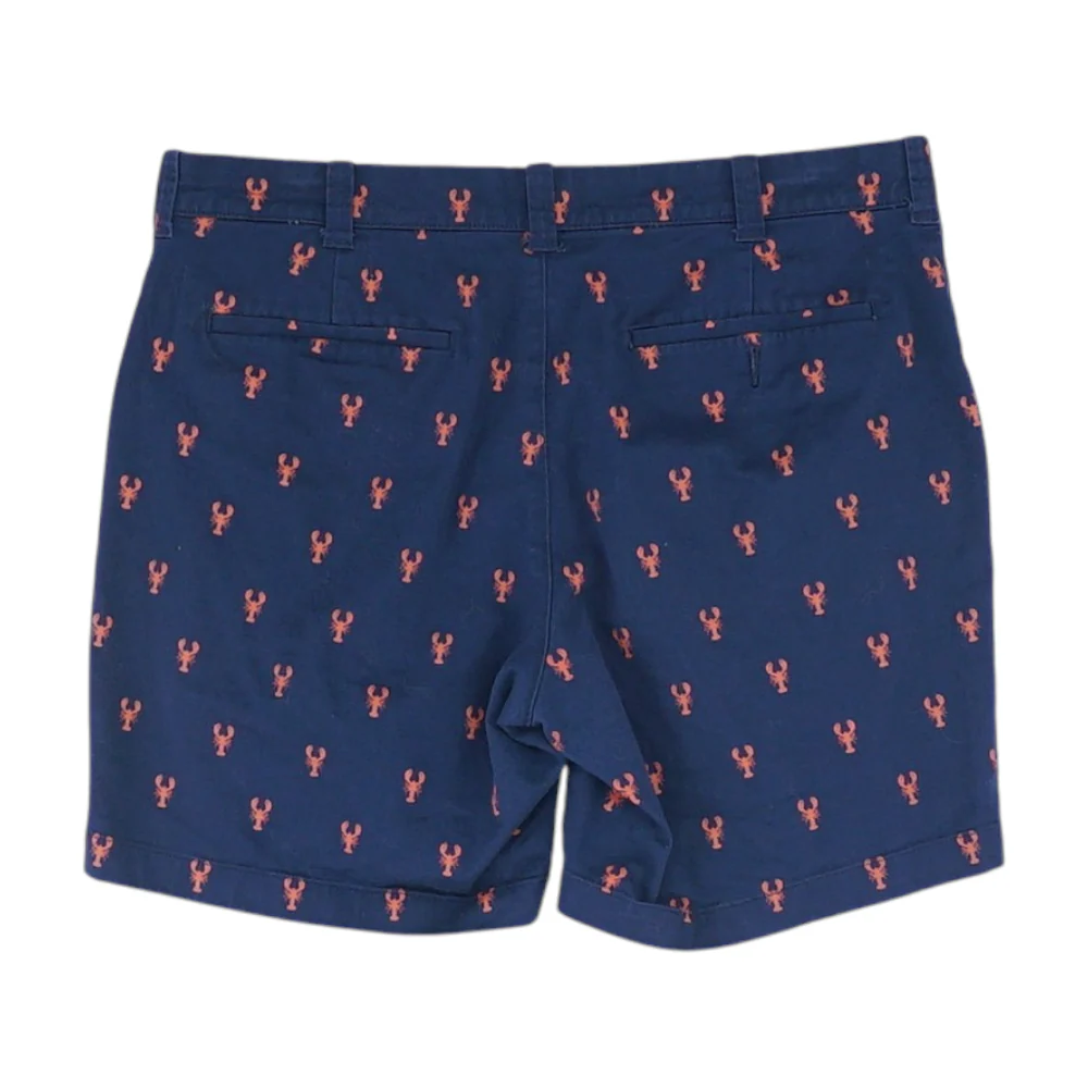 Navy Print Chino Shorts - Image 2