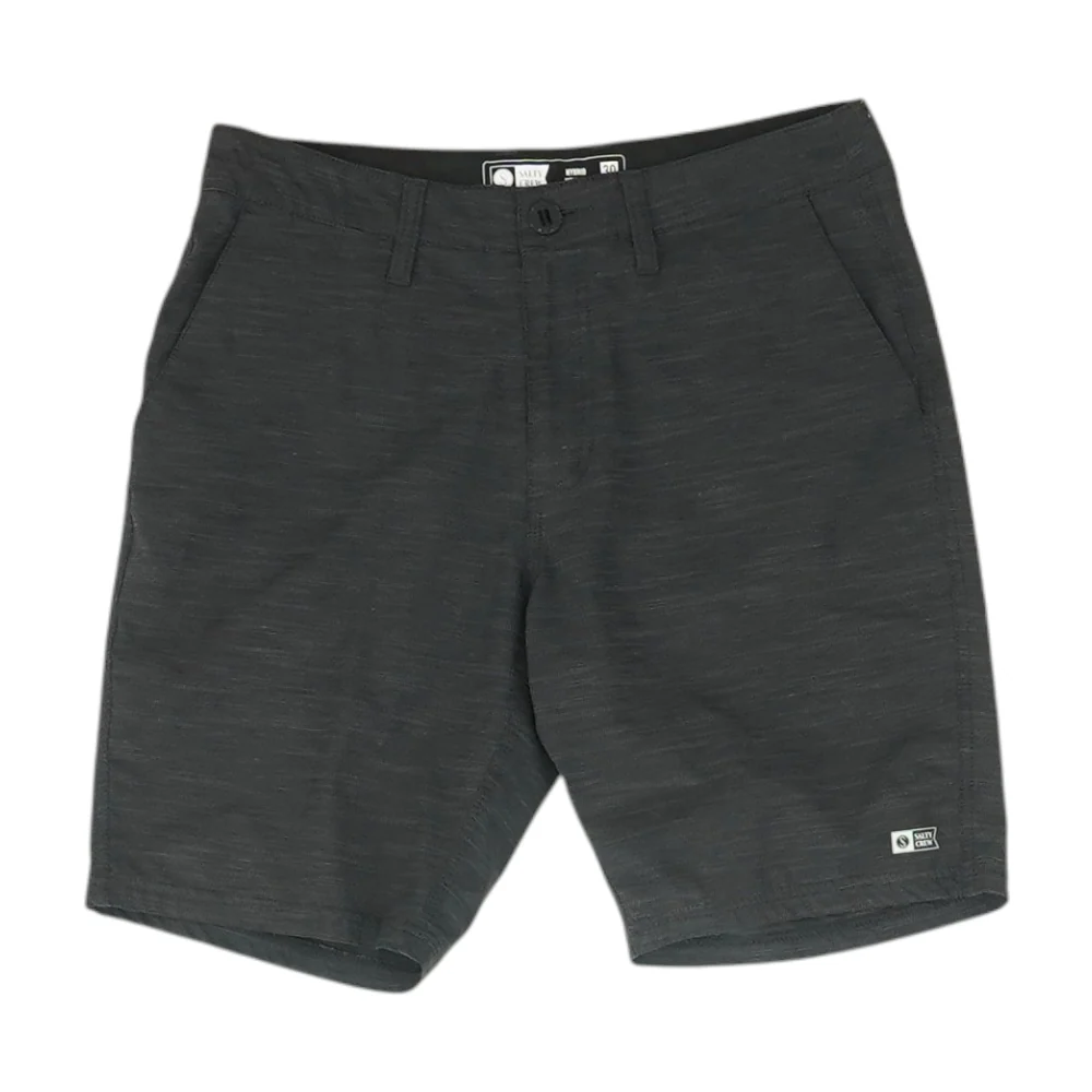 Charcoal Striped Chino Shorts