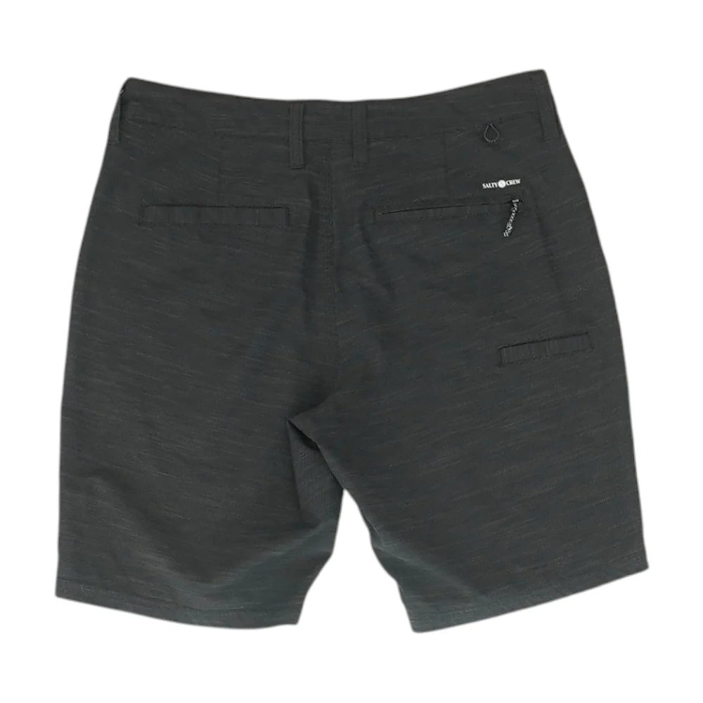 Charcoal Striped Chino Shorts - Image 2