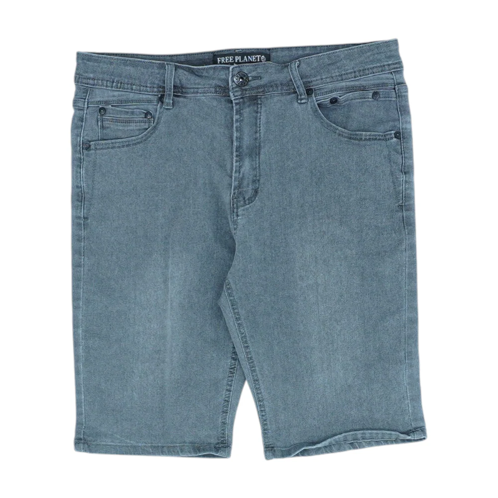 Gray Denim Shorts