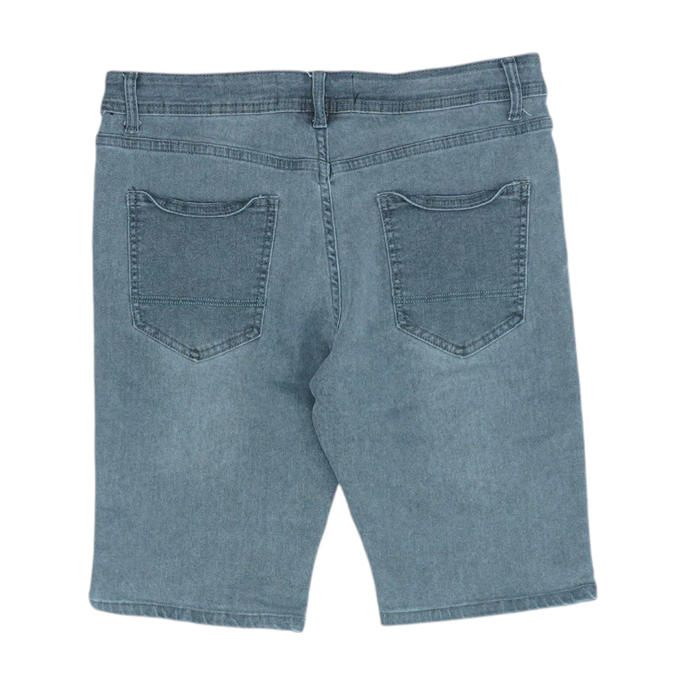 Gray Denim Shorts - Image 2
