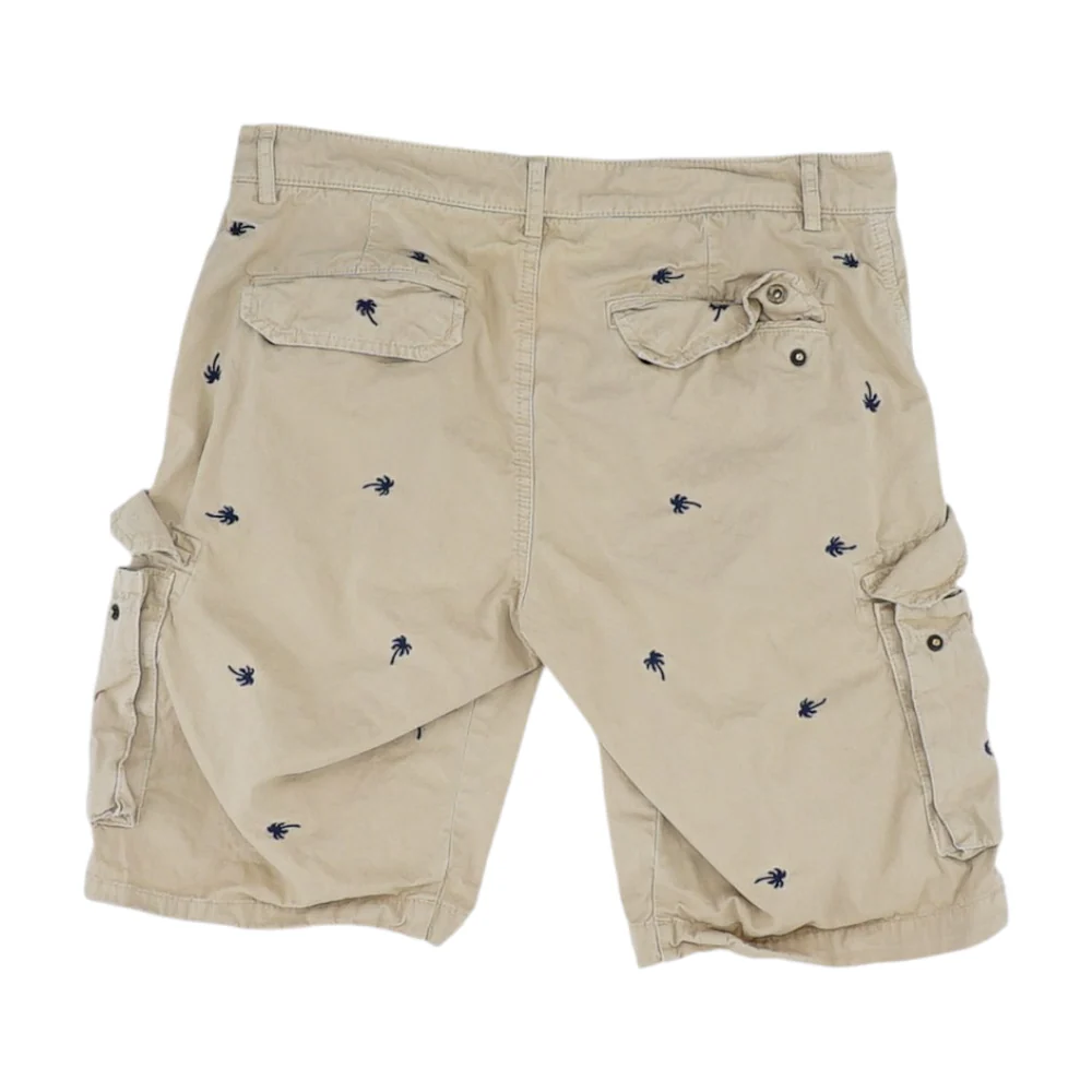 Beige Tropical 5-Pocket Shorts - Image 2