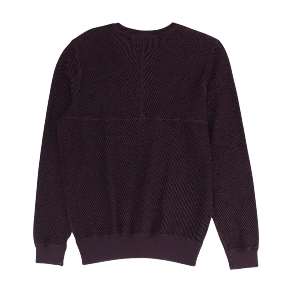 Burgundy Solid Pullover Sweater - Image 2