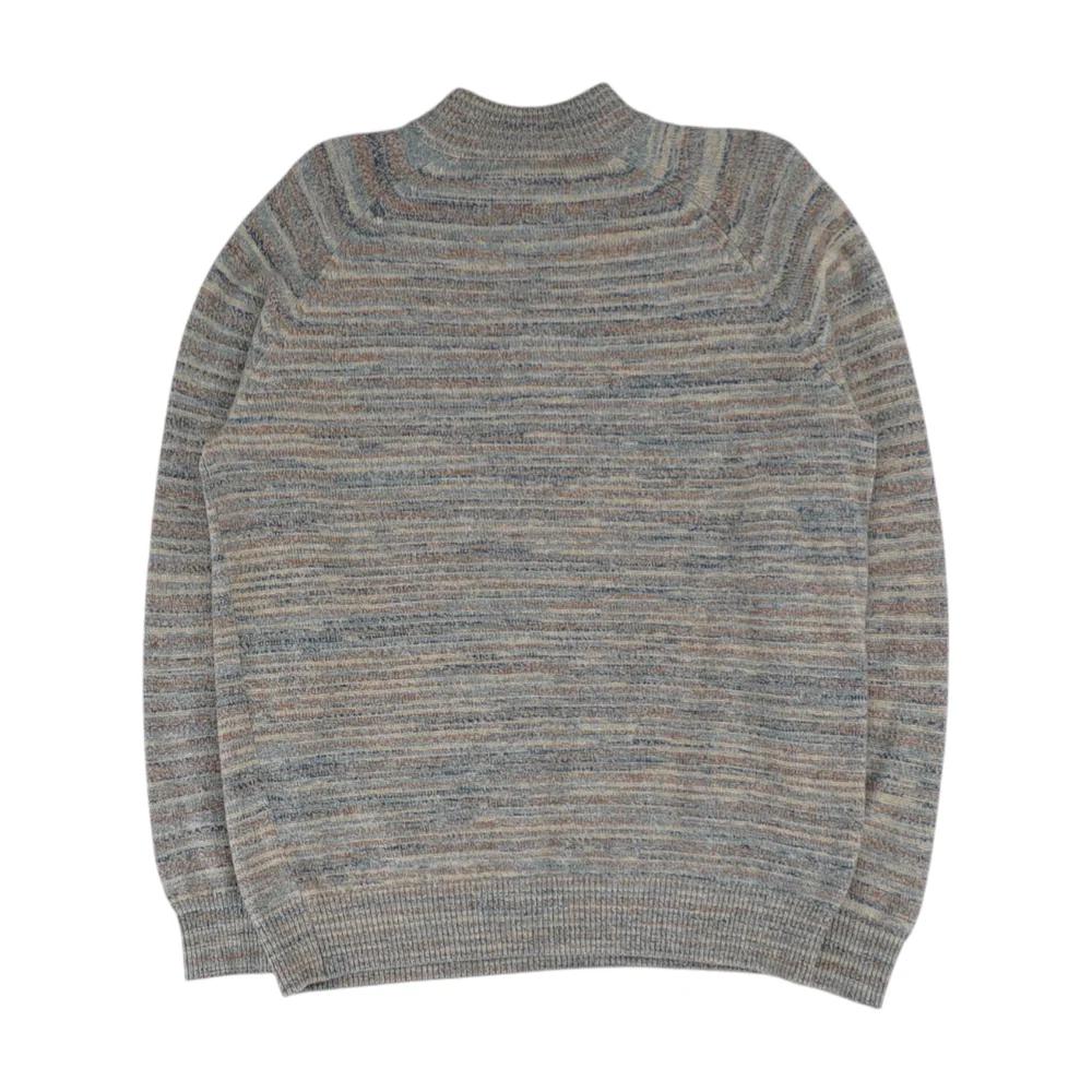 Brown Graphic 1/4 Zip Sweater - Image 2