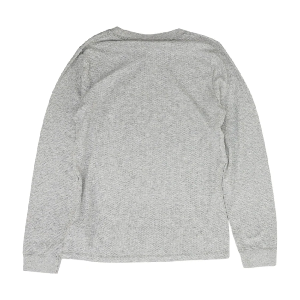 Gray Solid T-Shirt Sweater - Image 2