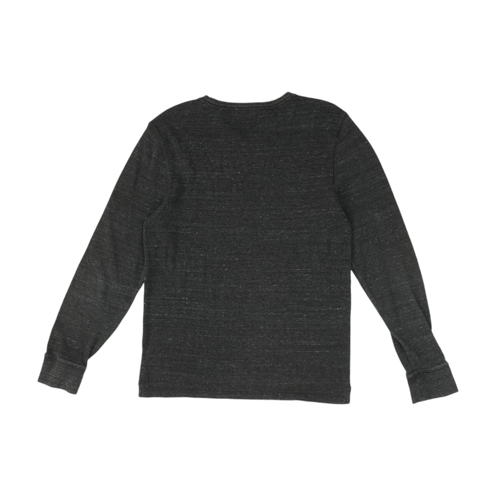 Gray Solid Pullover Sweater - Image 2