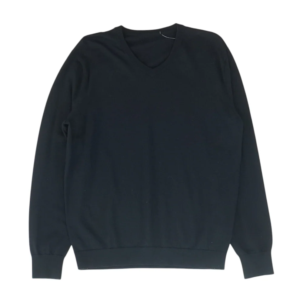Navy Solid Pullover Sweater