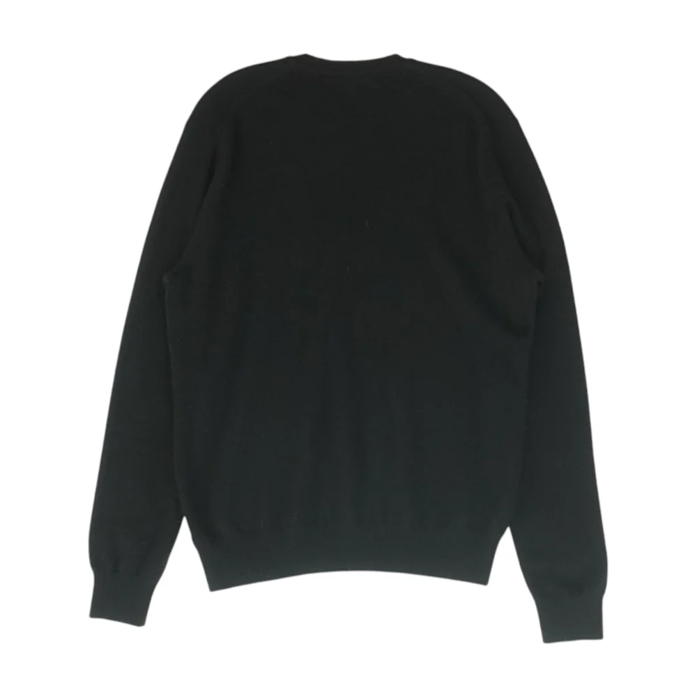 Black Solid Pullover Sweater - Image 2