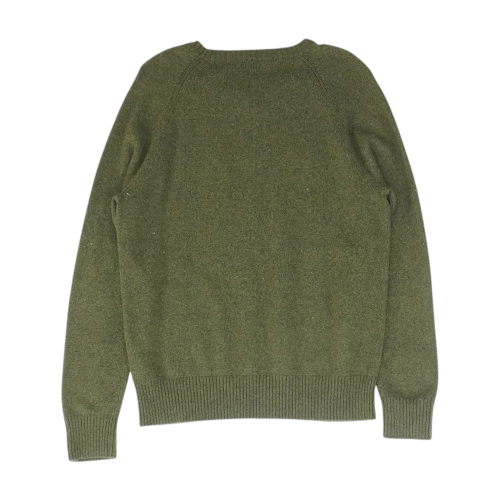 Green Solid Pullover Sweater - Image 2