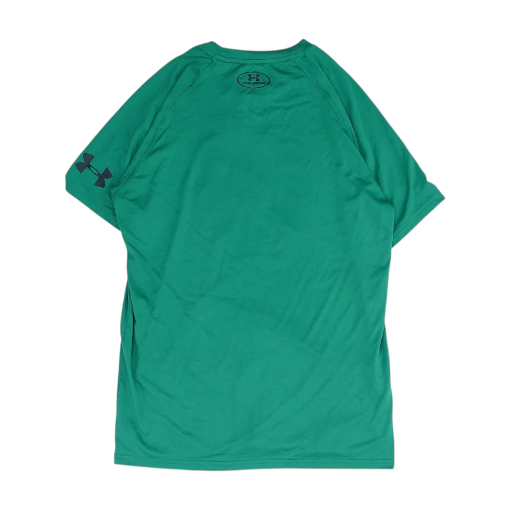 Green Solid Active T-Shirt - Image 2