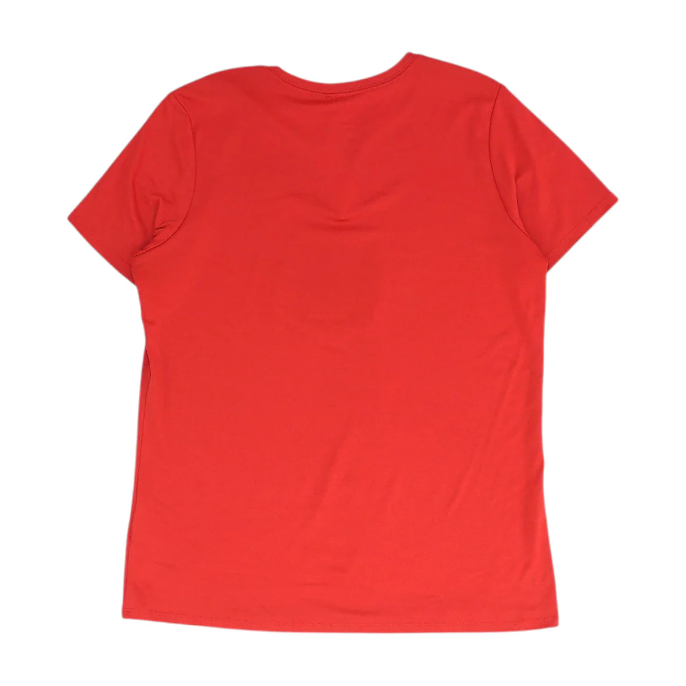 Red Solid Active T-Shirt - Image 2