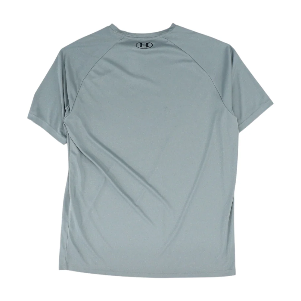 Gray Solid Active T-Shirt - Image 2