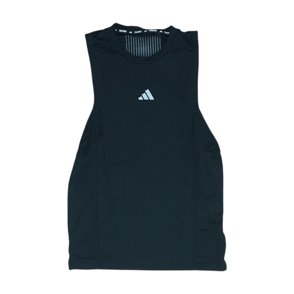 Black Solid Active Tank