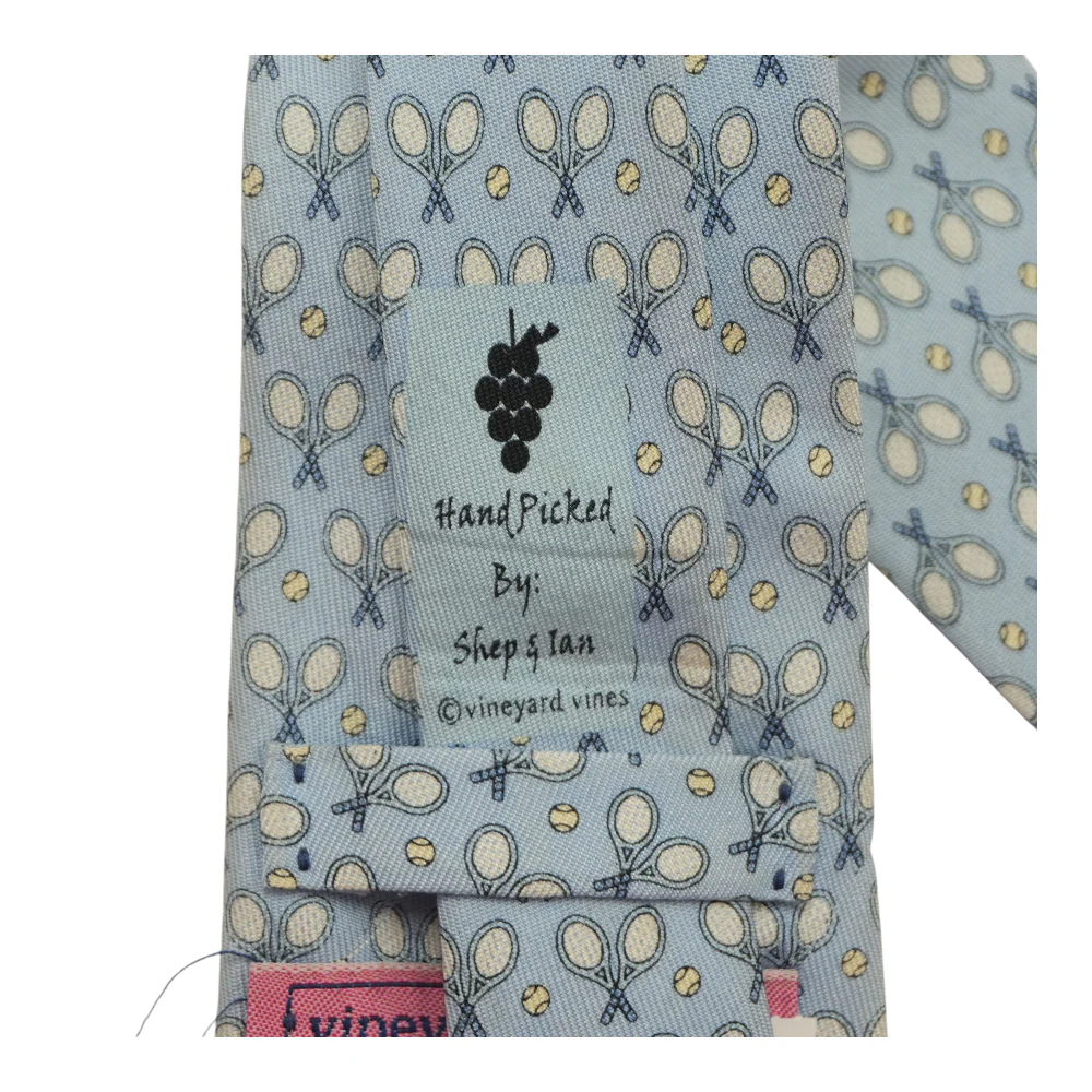 Blue Print Neck Tie - Image 3