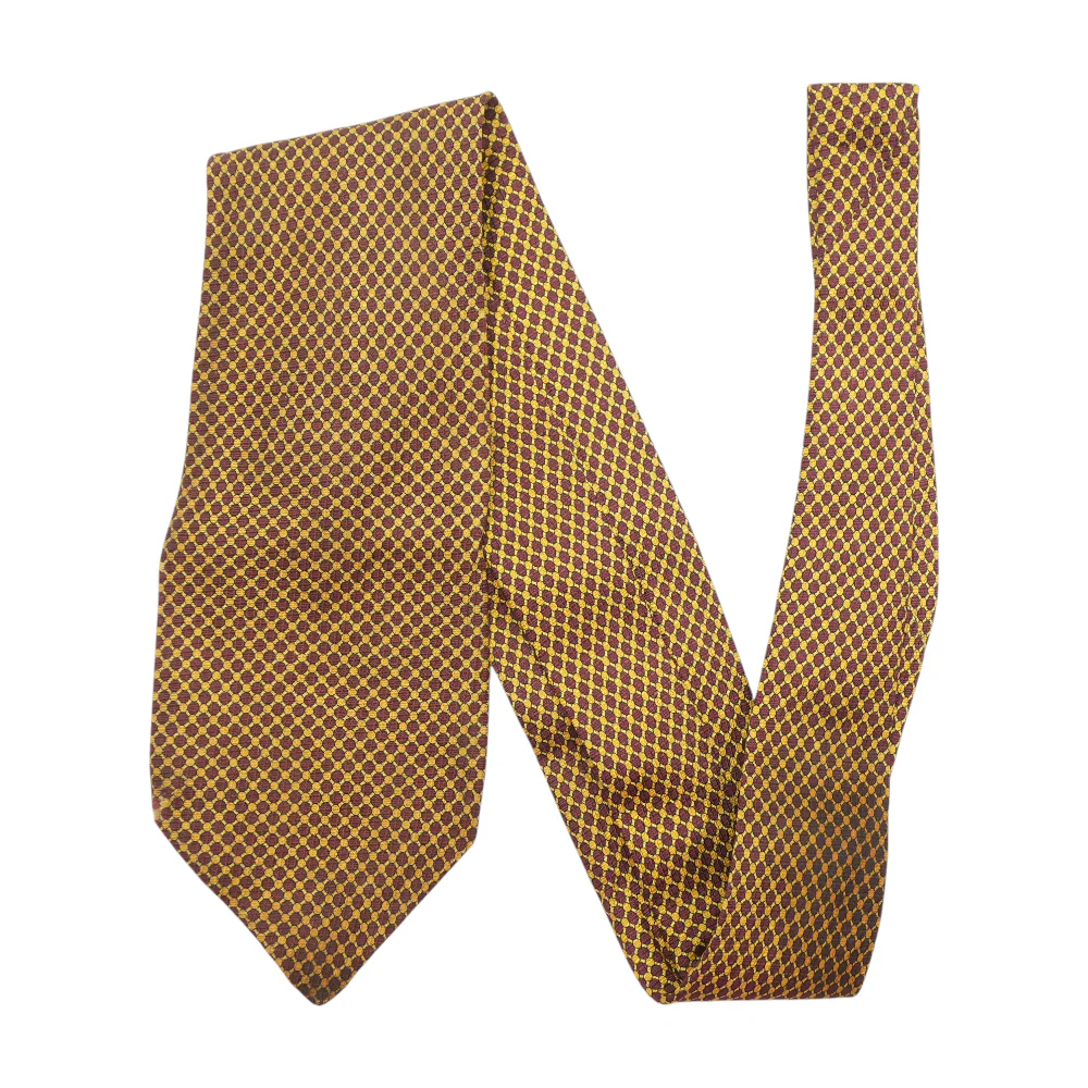 Gold Print Neck Tie