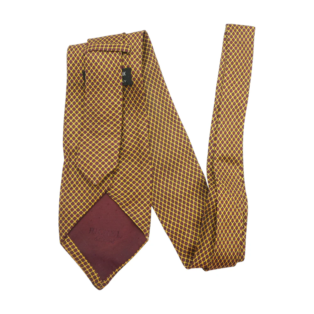 Gold Print Neck Tie - Image 2