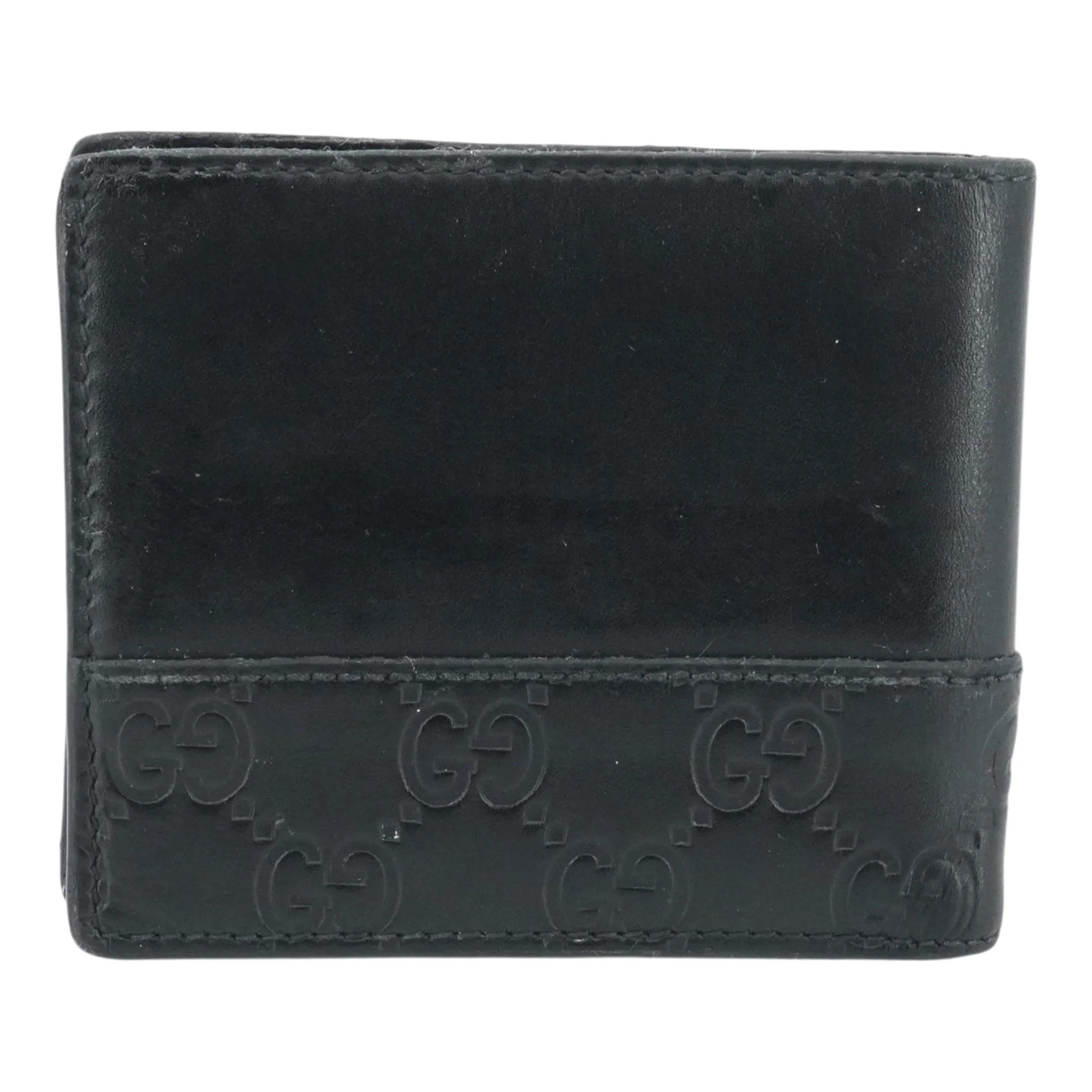 Black Guccissima Leather Bifold Wallet - Image 2