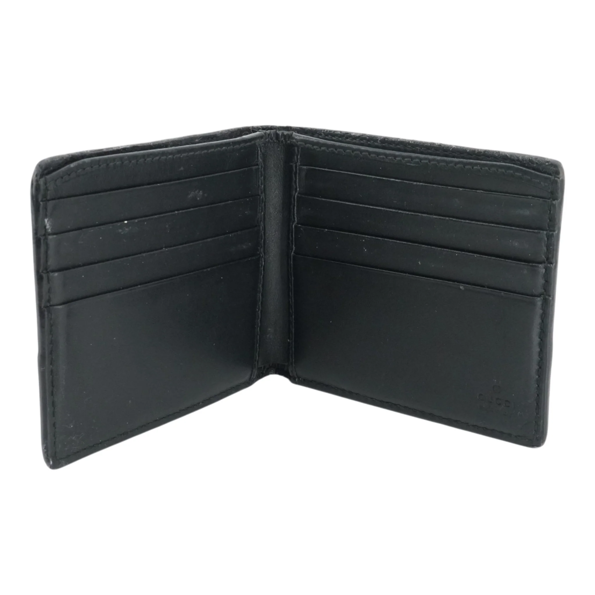 Black Guccissima Leather Bifold Wallet - Image 3