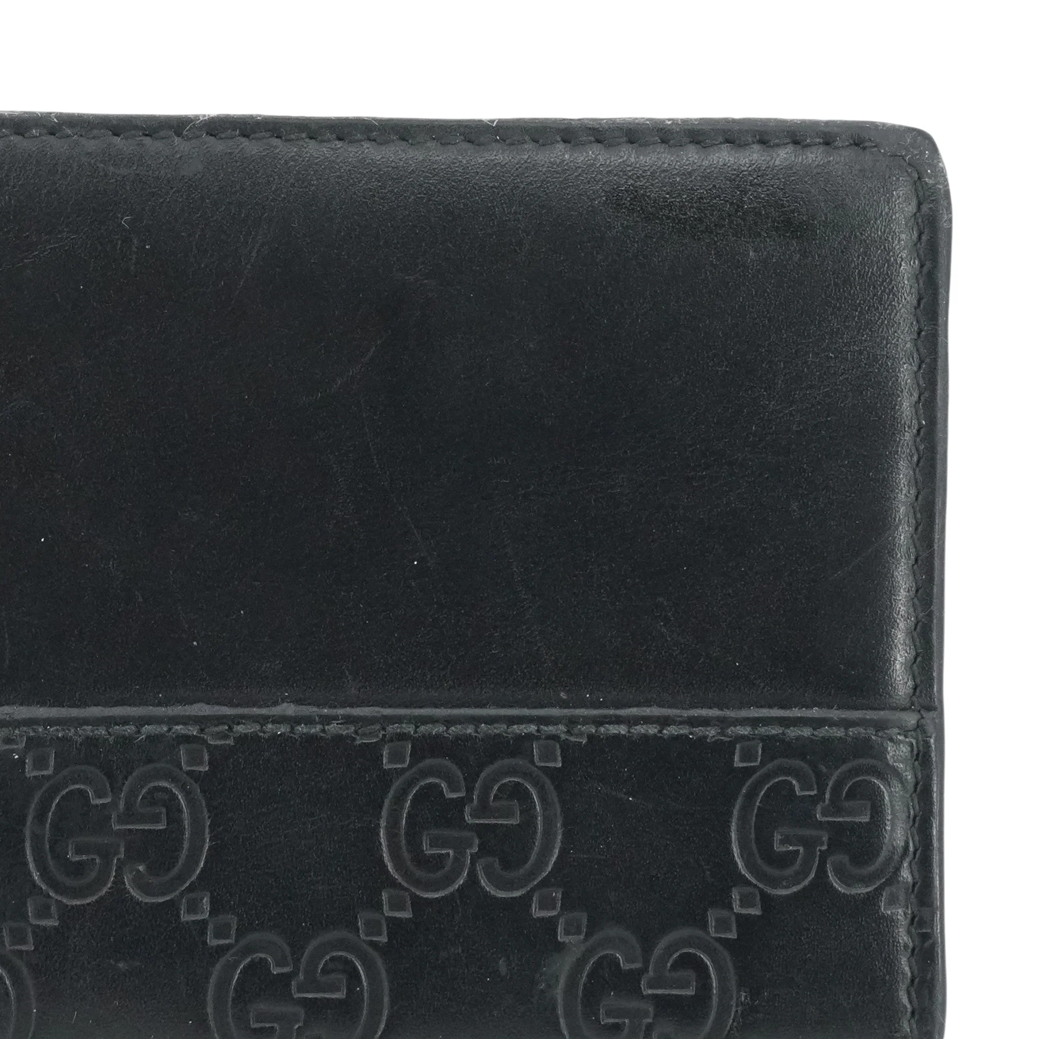 Black Guccissima Leather Bifold Wallet - Image 5