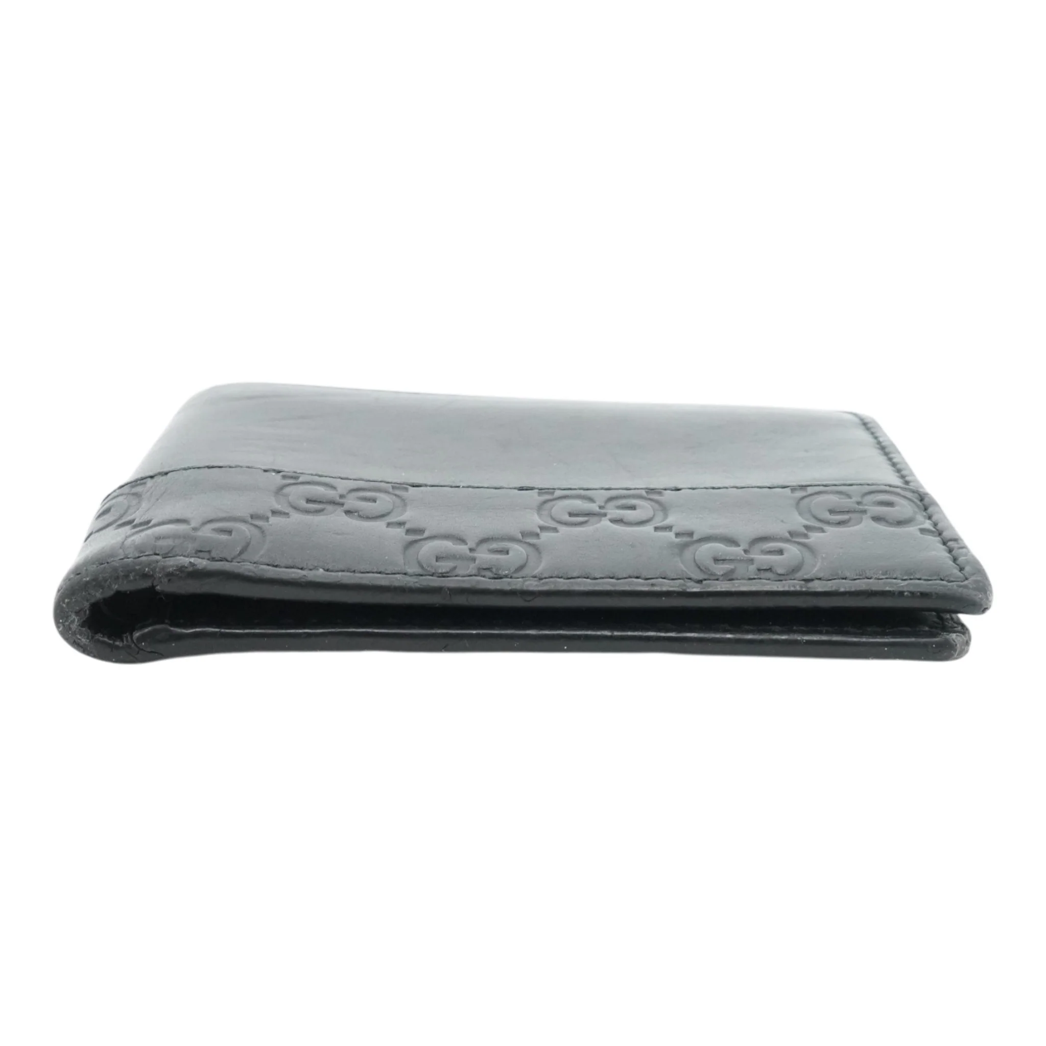 Black Guccissima Leather Bifold Wallet - Image 7
