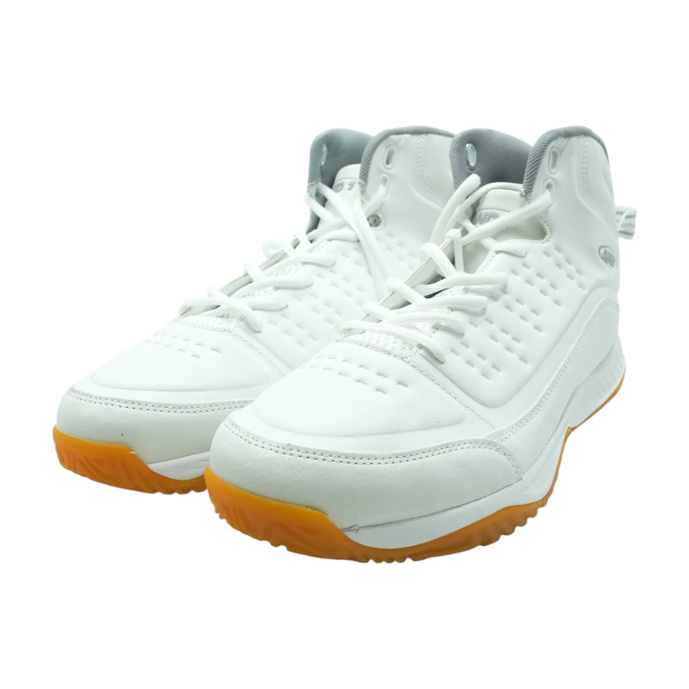 White Mid-Top Athletic Shoes