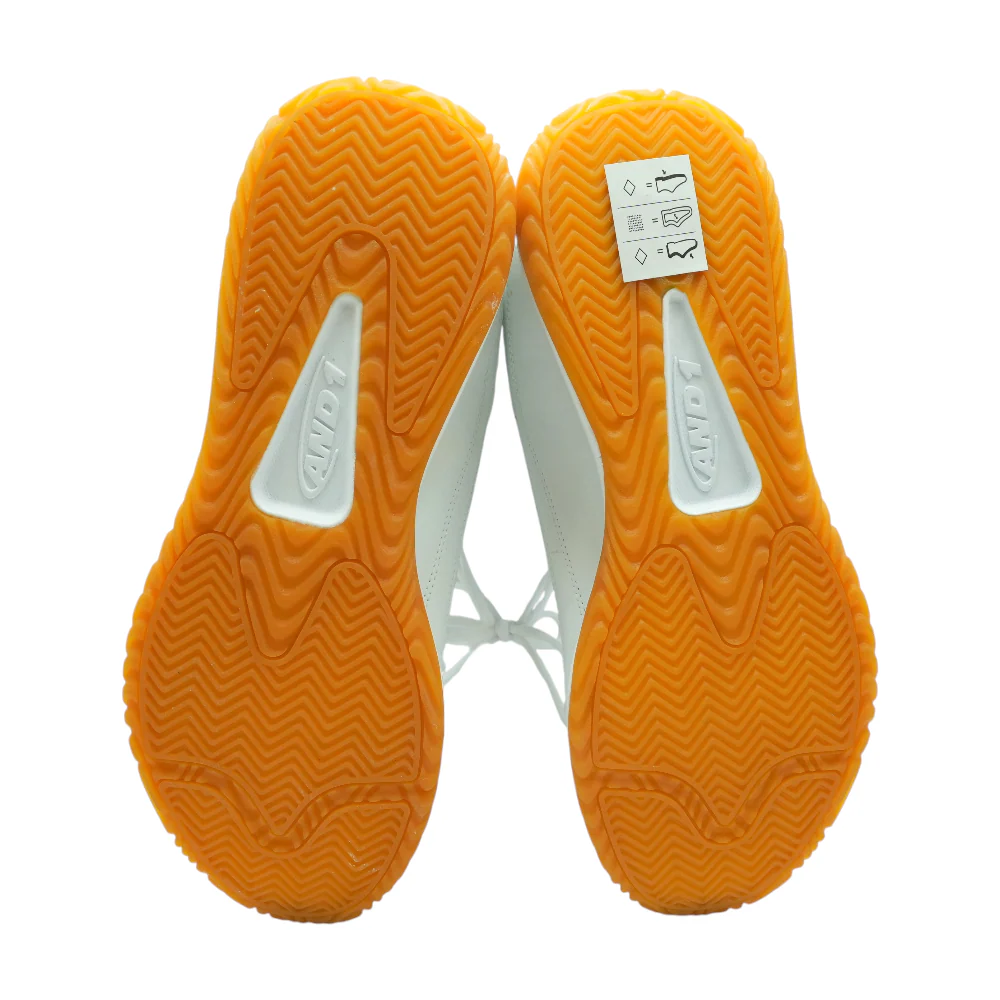 White Mid-Top Athletic Shoes - Image 3
