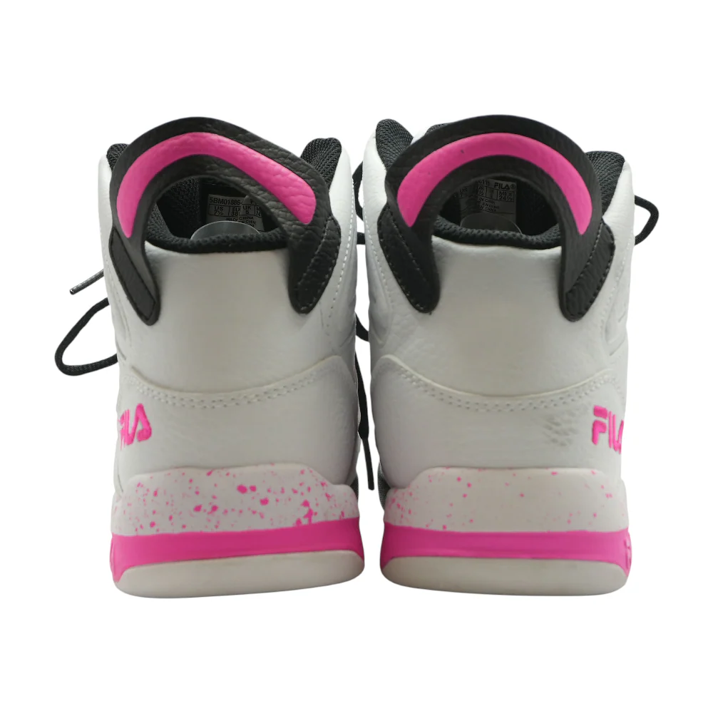 White Mid-Top Athletic Shoes - Image 2