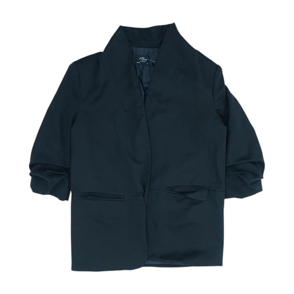 Black Solid Blazer