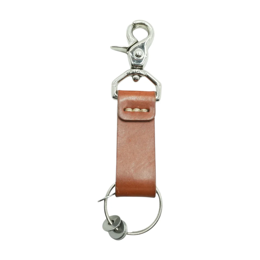 Brown Leather Key Chain - Image 2
