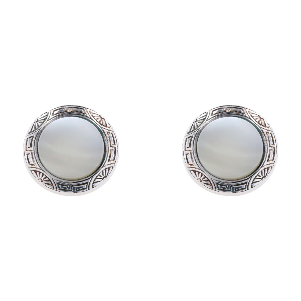 Sterling Silver Shell Cufflinks - Image 3