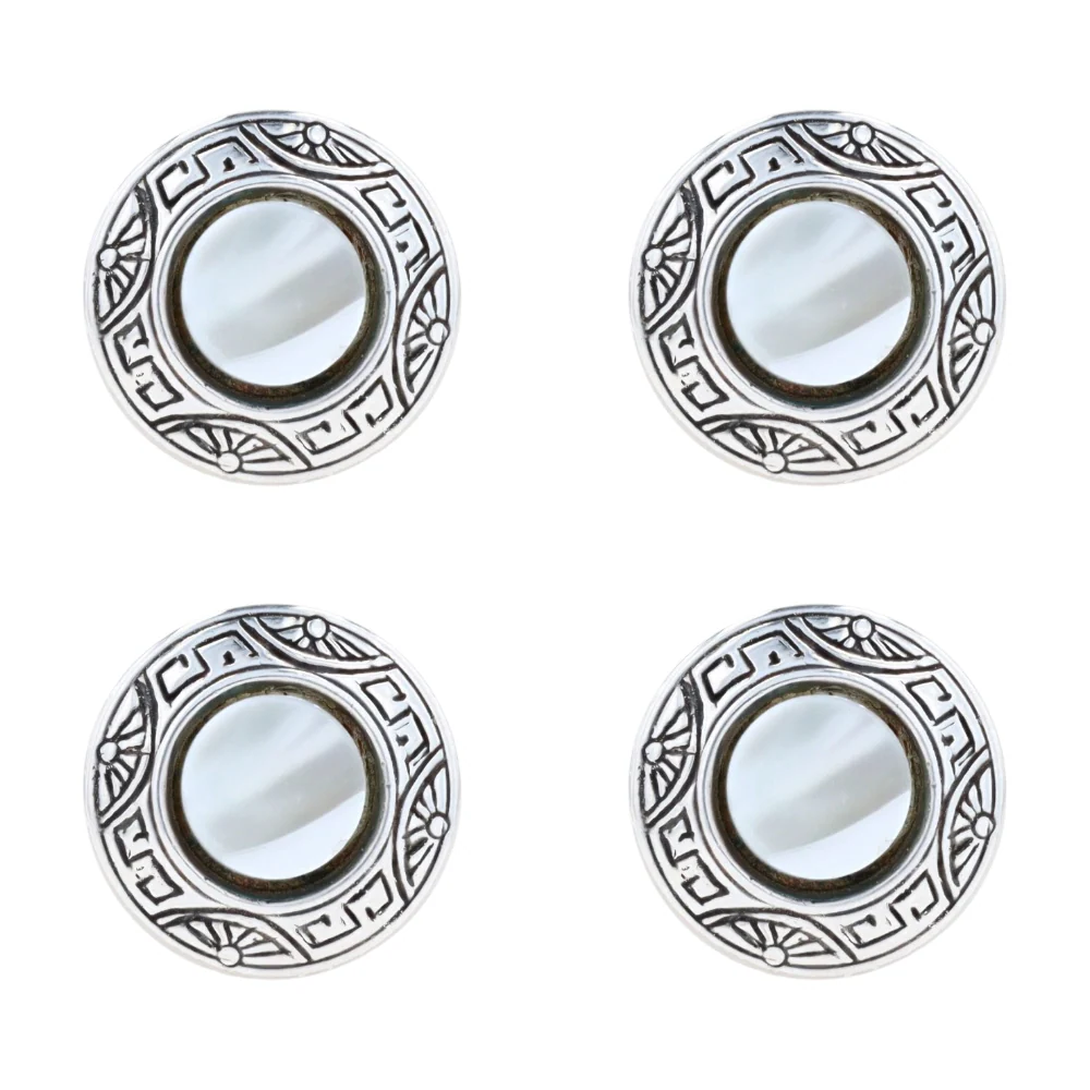 Sterling Silver Shell Cufflinks - Image 5