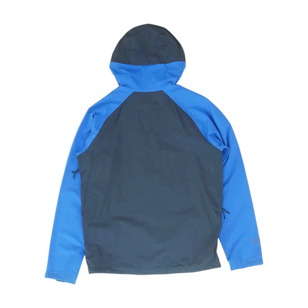 Blue Color Block Rain Jacket - Image 2