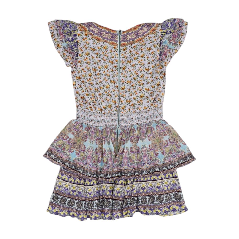 Multi Colored Floral Mini Dress - Image 2