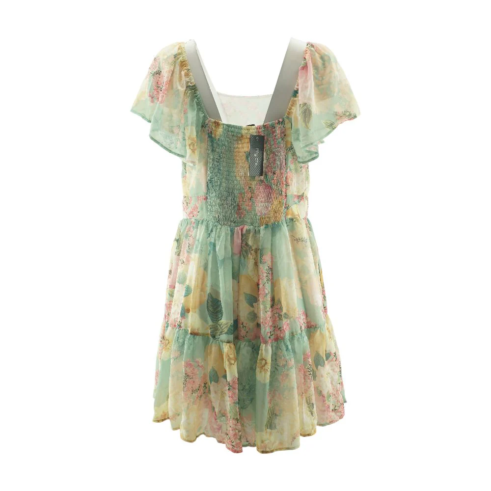 Multi Floral Mini Dress - Image 2