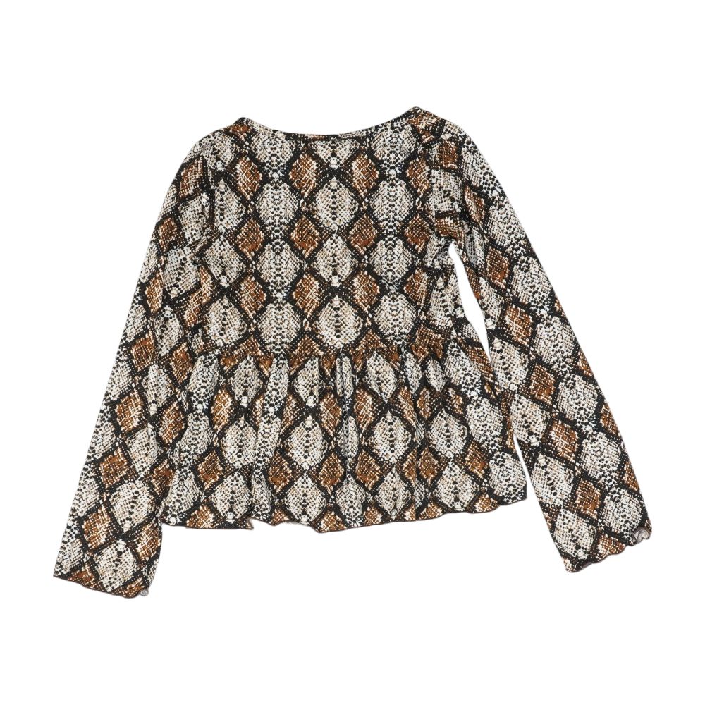 Multi Graphic Long Sleeve Blouse - Image 2
