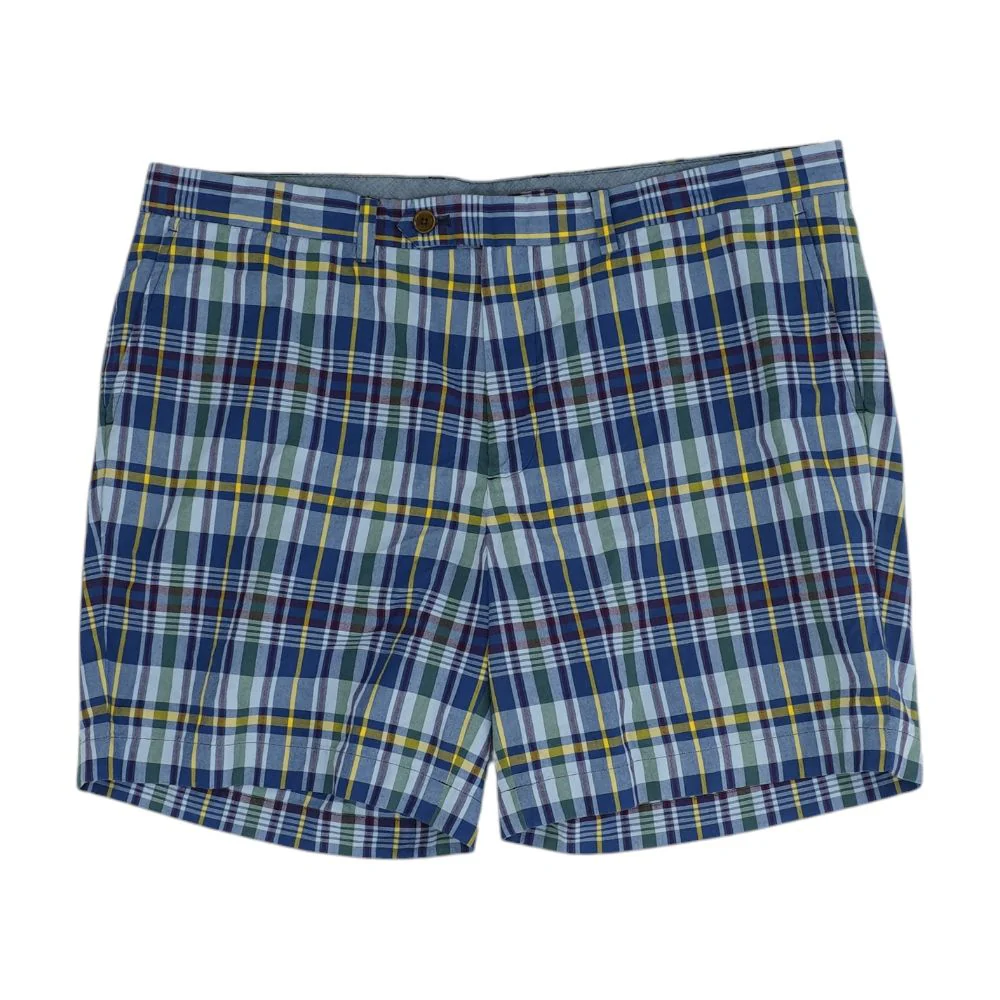 Multi Plaid Chino Shorts