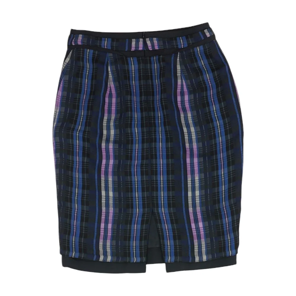 Multi Plaid Midi Skirt - Image 2