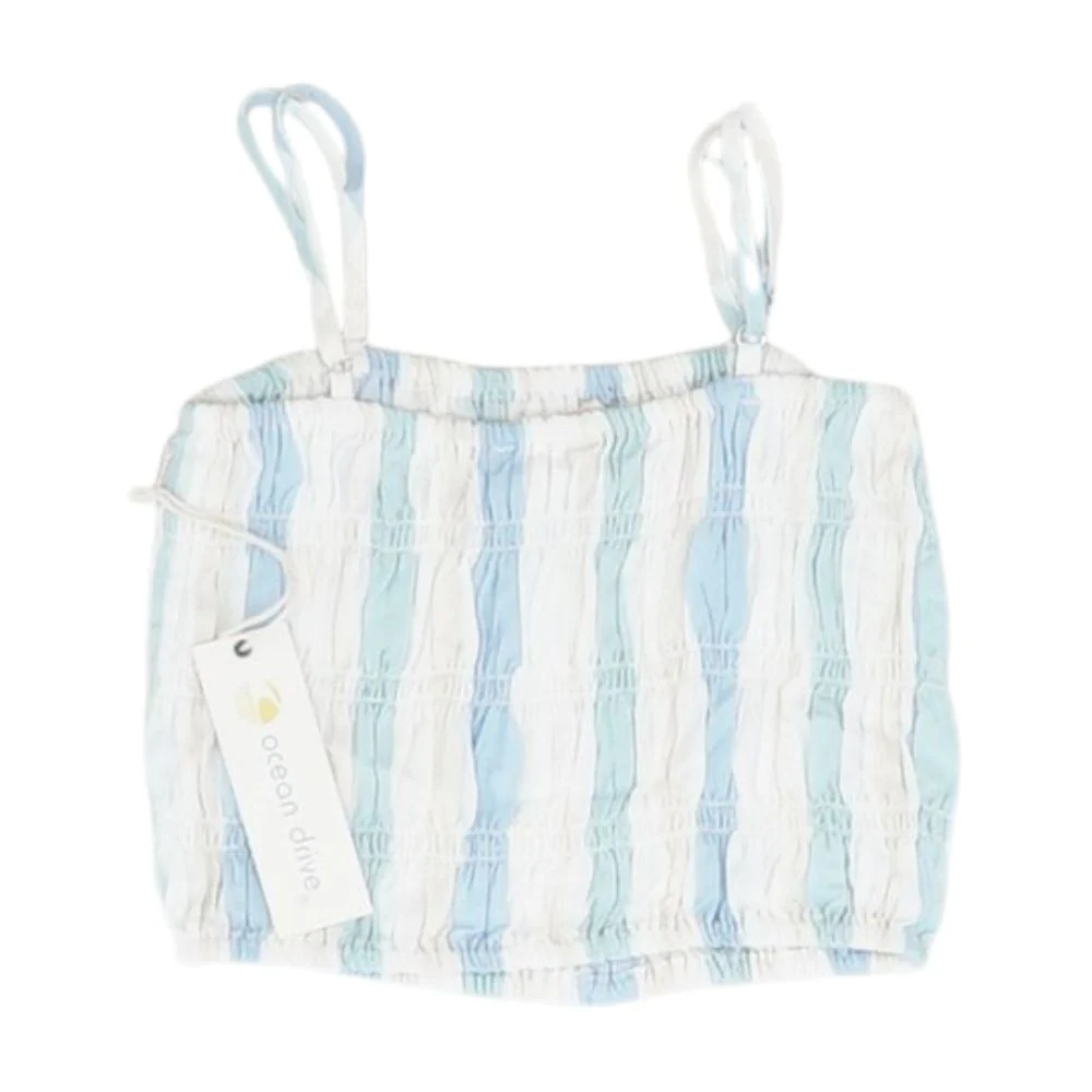 Multi Striped Cropped Blouse - Image 2