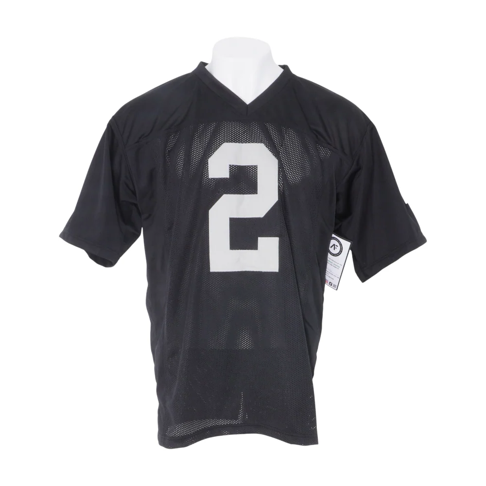 Men's Black Autographed By Ashton Jeanty #2 Las Vegas Raiders Jersey