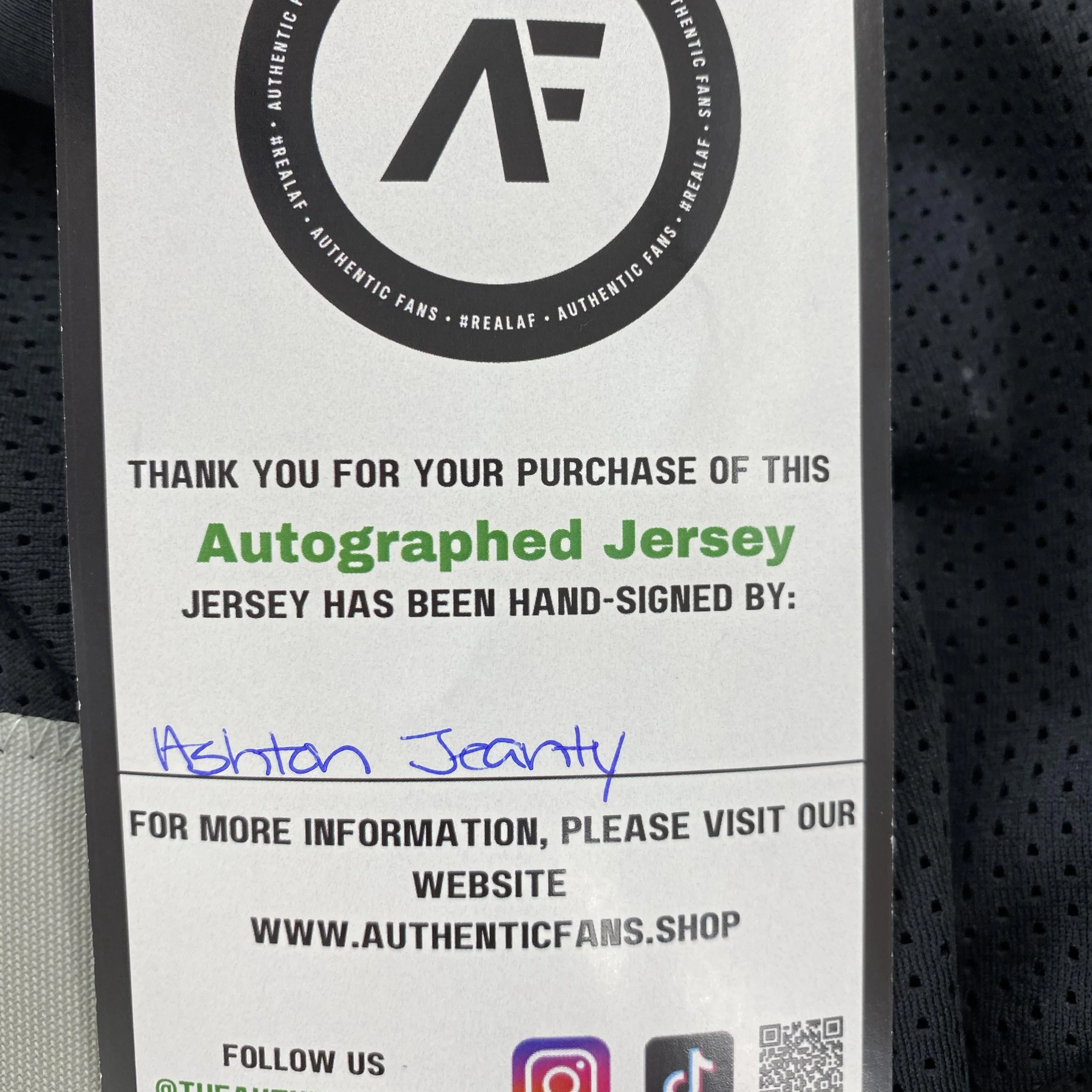 Men's Black Autographed By Ashton Jeanty #2 Las Vegas Raiders Jersey - Image 4