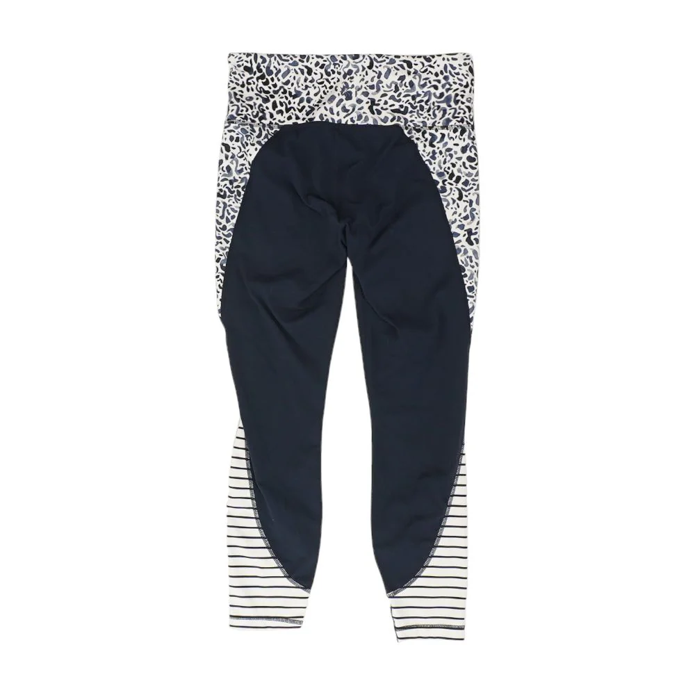 Navy Animal Print Leggings - Image 2