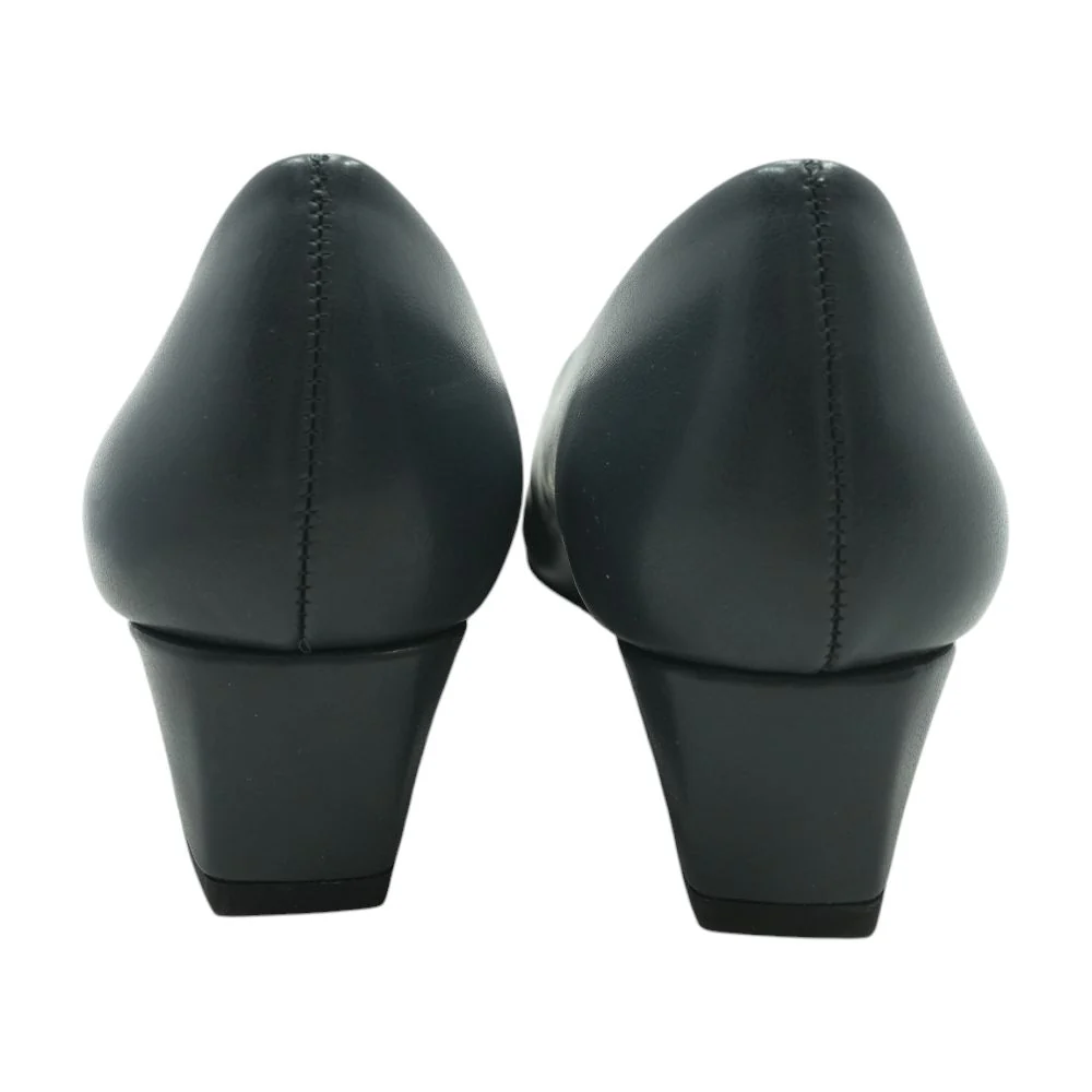Navy Block Heels - Image 2